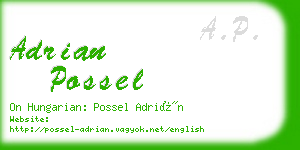 adrian possel business card